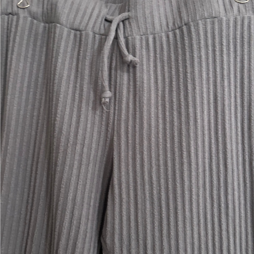 Honeydew Gray Ribbed Pants